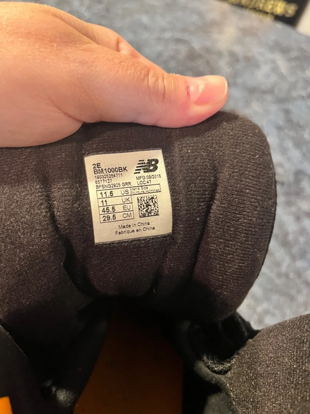 New Balance worn only